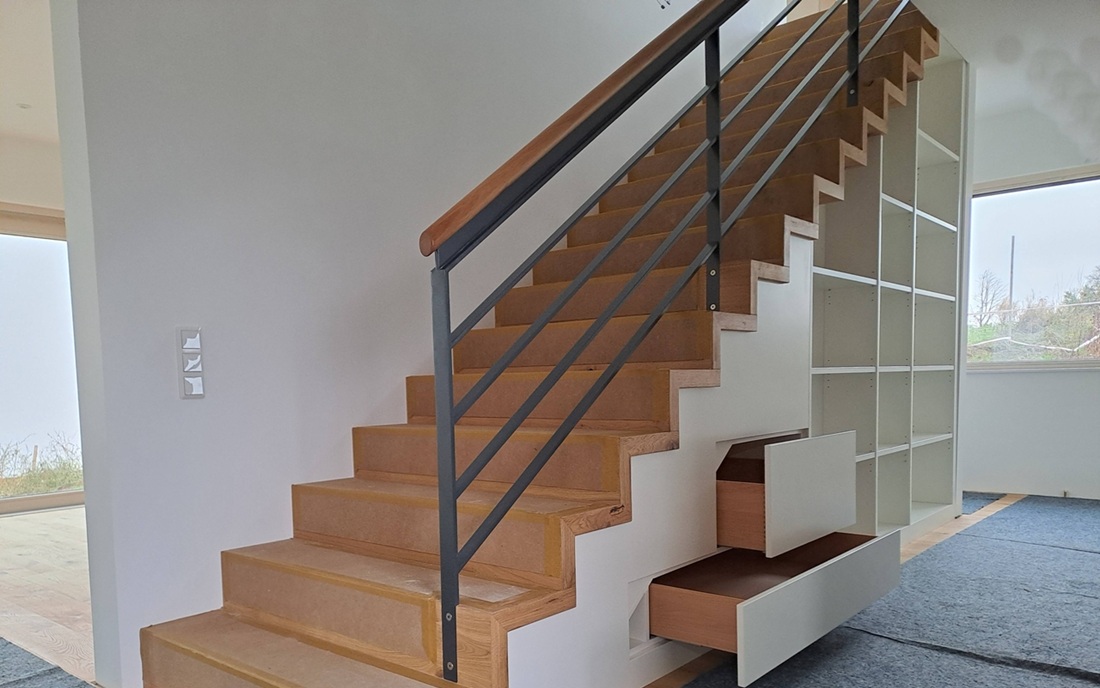 Treppen mit Stauraum