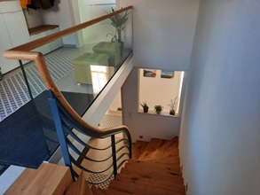 Treppe mit Stahlkonstruktion - einzigartig